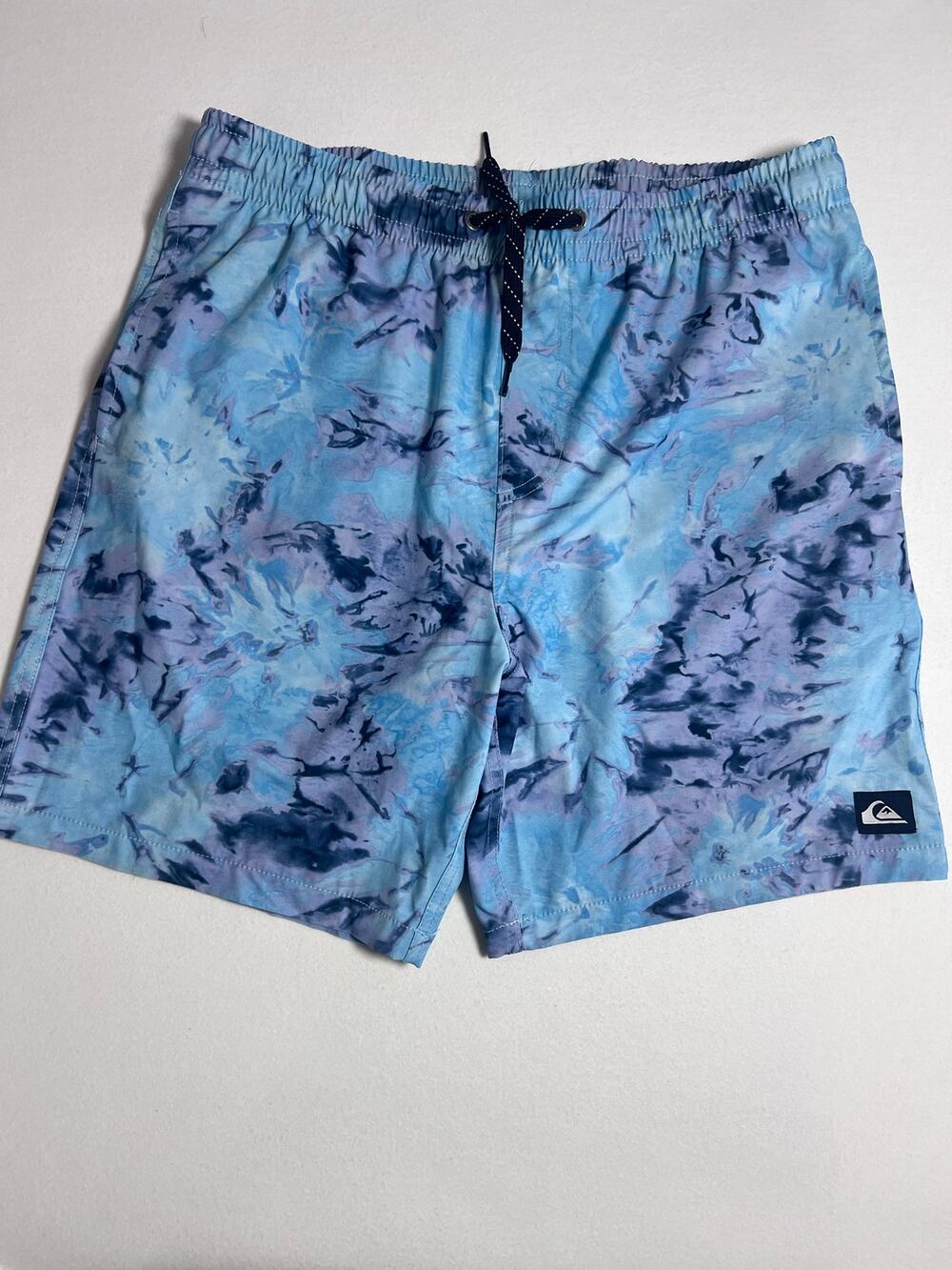 Quiksilver Boys Blue Abstract Swim Board Shorts XL 18/20